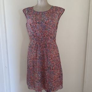 Silk jcrew dress size 8 flowers